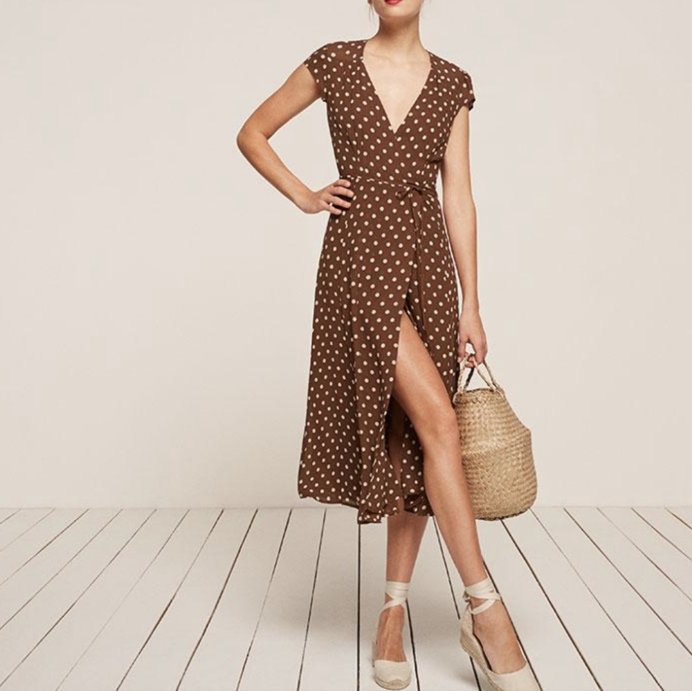 Reformation Carina wrap dress
